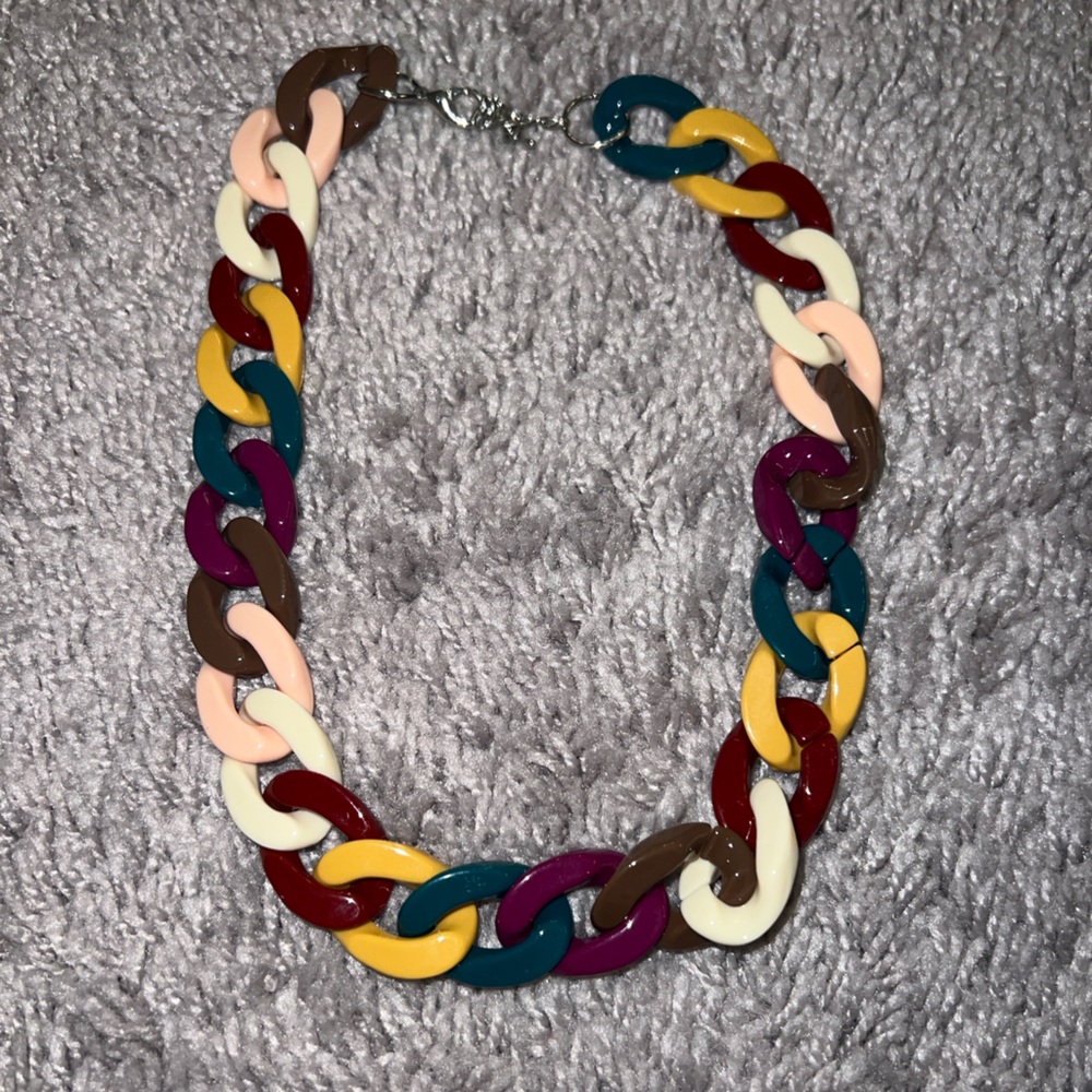 Colorful Chain Link Necklace